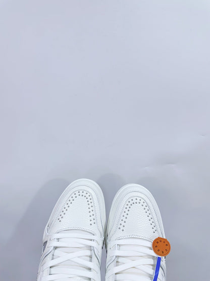 TRAINER SNEAKER IN WHITE CALFSKIN