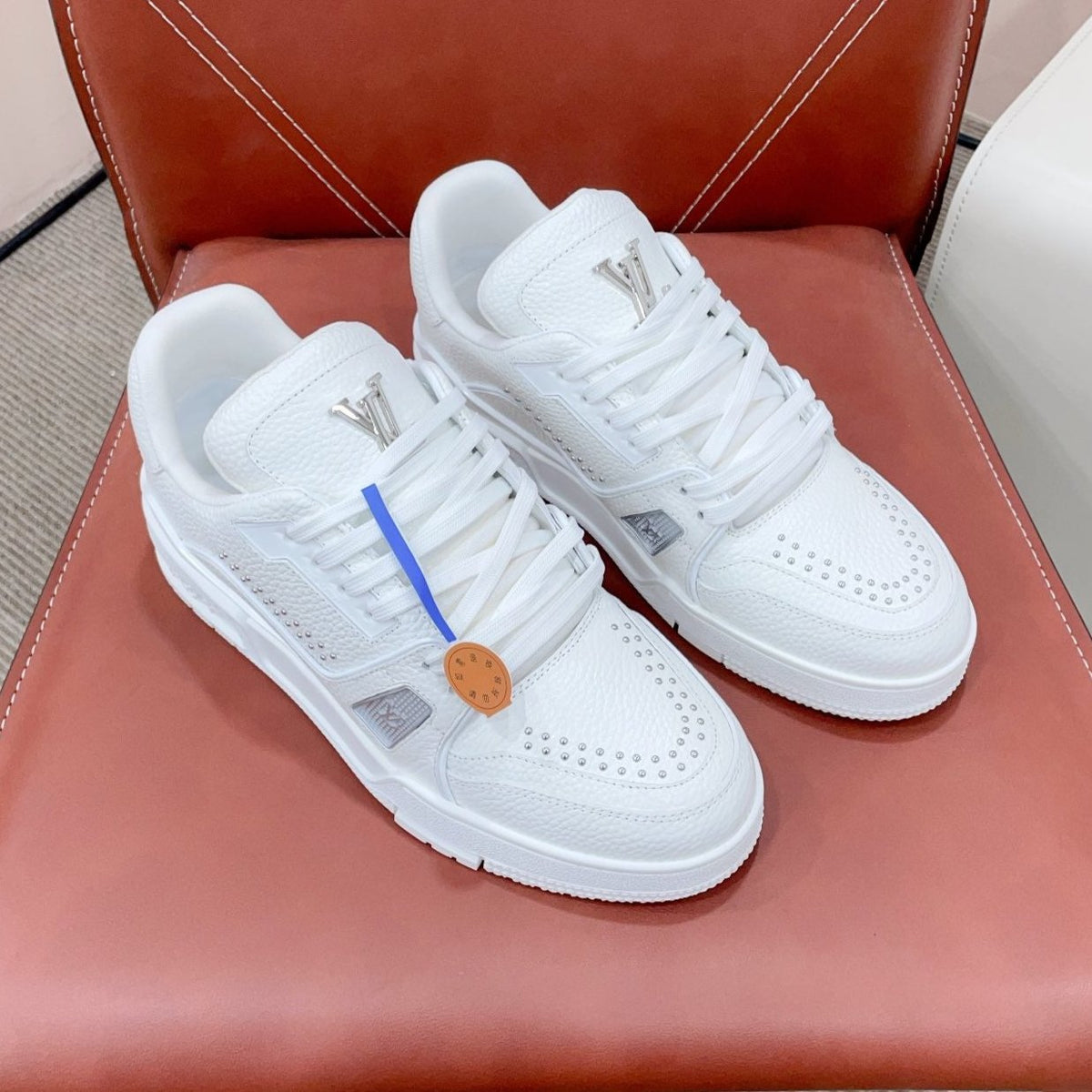 TRAINER SNEAKER IN WHITE CALFSKIN
