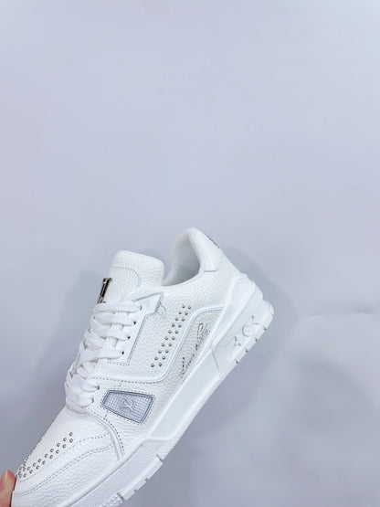 TRAINER SNEAKER IN WHITE CALFSKIN