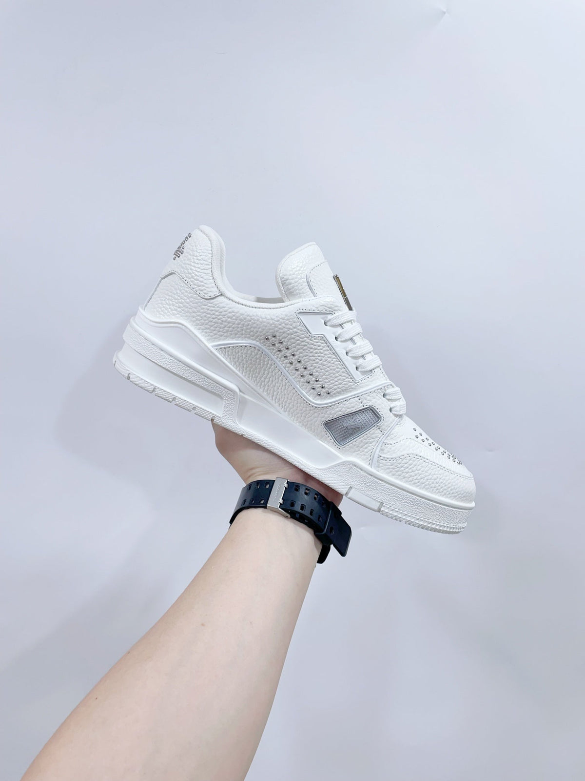 TRAINER SNEAKER IN WHITE CALFSKIN