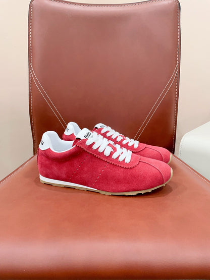 PLUME SUEDE SNEAKERS WATERMELON