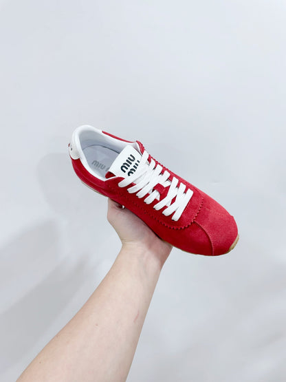 PLUME SUEDE SNEAKERS WATERMELON