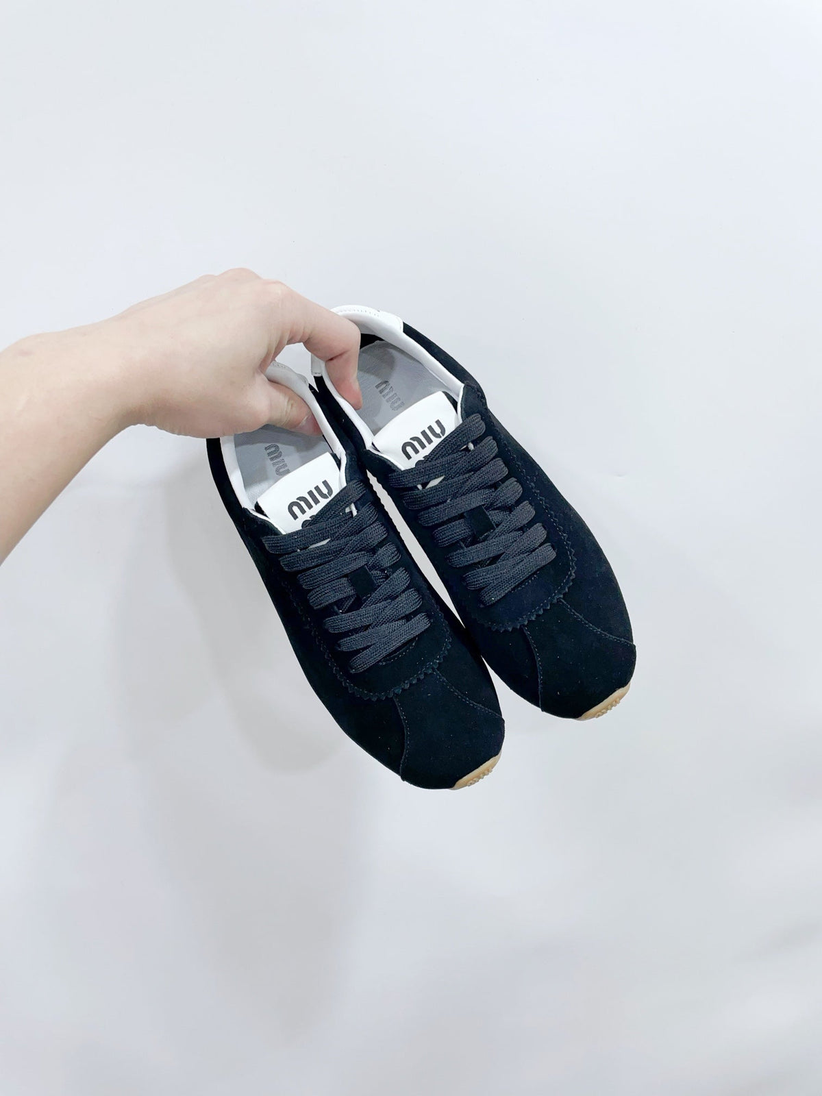 PLUME SUEDE SNEAKERS BLACK