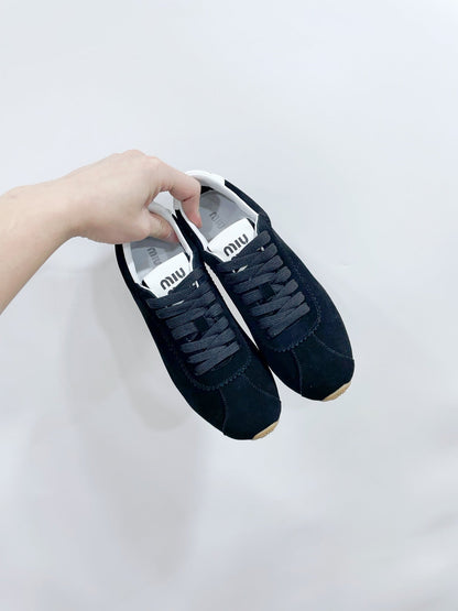PLUME SUEDE SNEAKERS BLACK