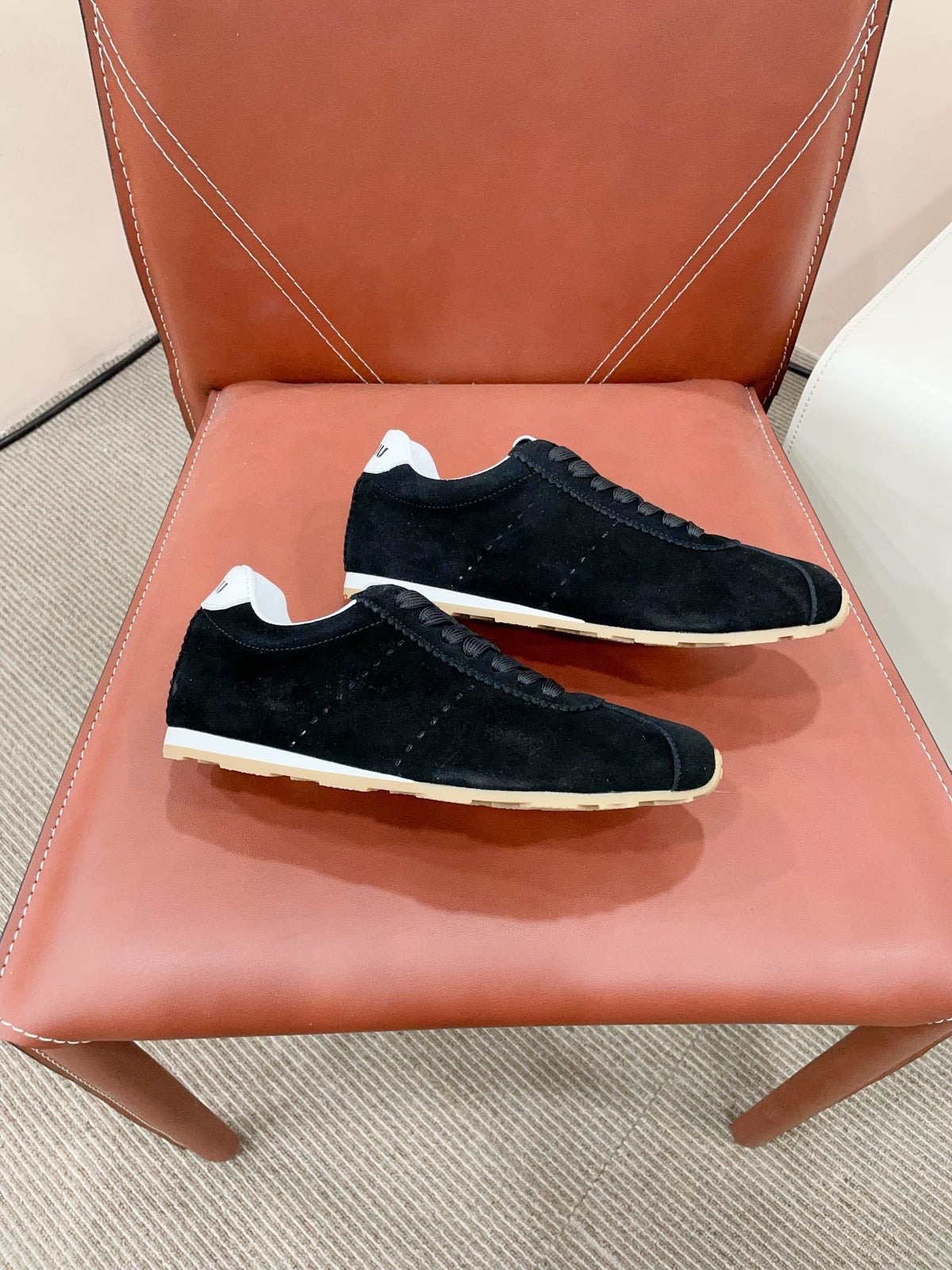 PLUME SUEDE SNEAKERS BLACK