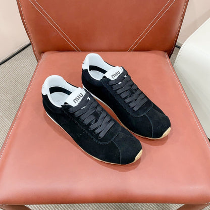 PLUME SUEDE SNEAKERS BLACK