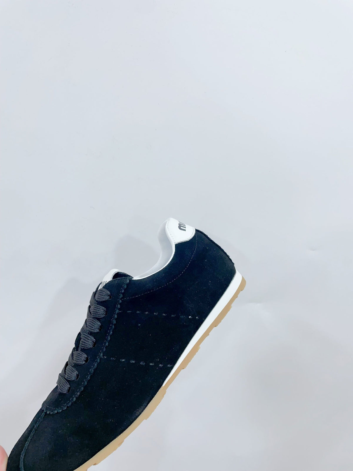 PLUME SUEDE SNEAKERS BLACK