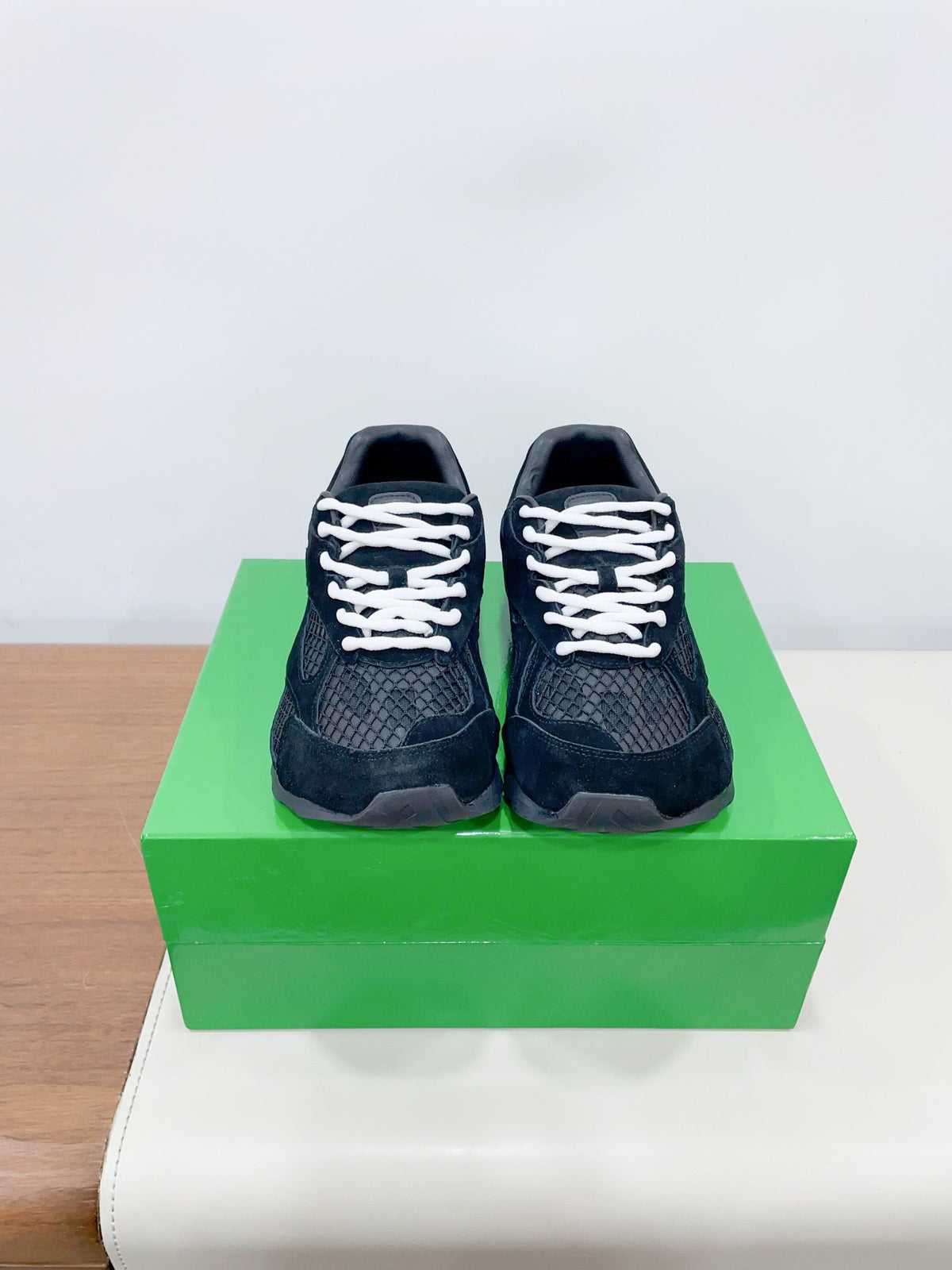 ORBIT SNEAKER IN BLACK SUEDE AND TECHNICAL MESH