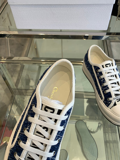 WALK'N PLATFORM SNEAKER DENIM BLUE CANNAGE TWEED