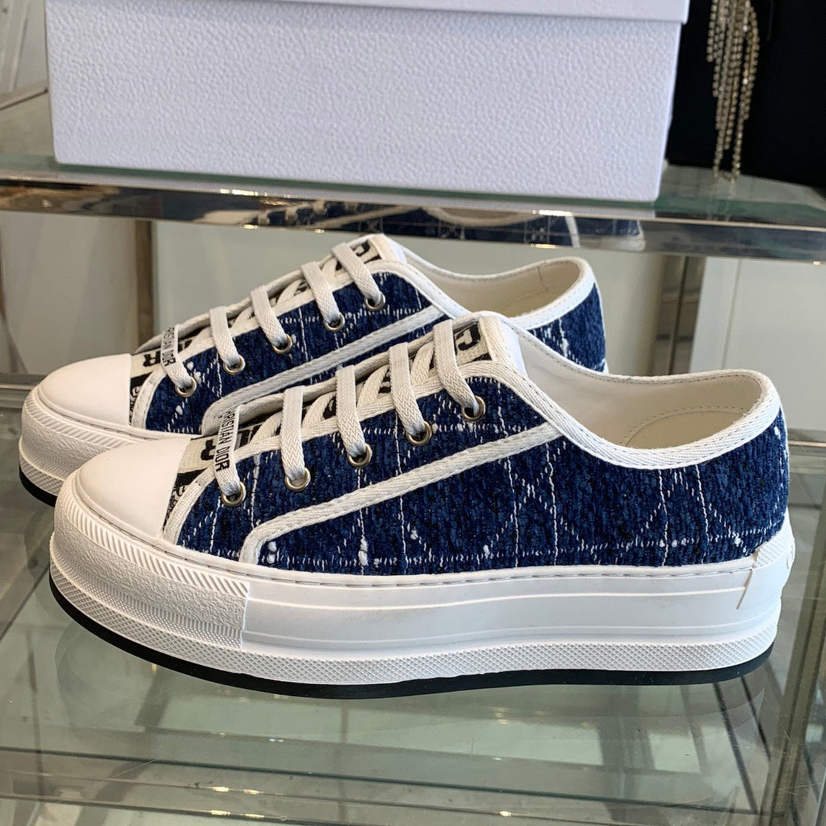 WALK'N PLATFORM SNEAKER DENIM BLUE CANNAGE TWEED