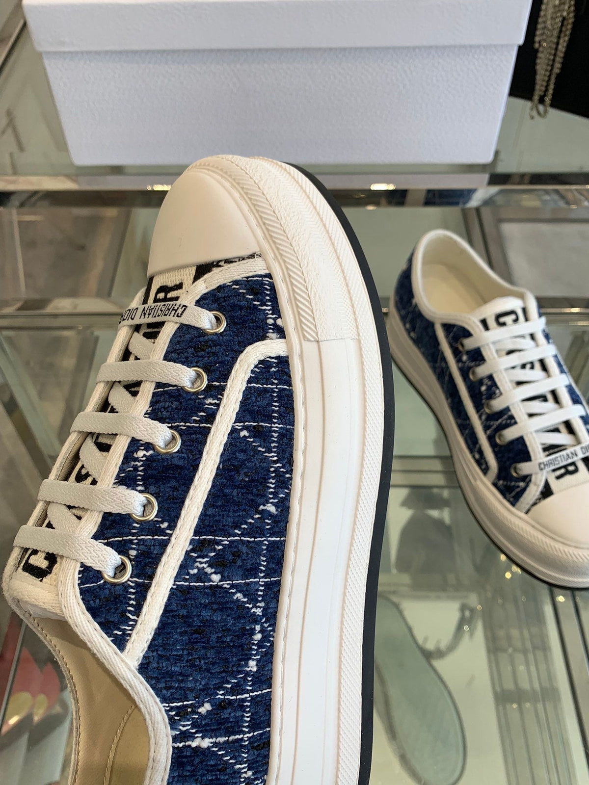 WALK'N PLATFORM SNEAKER DENIM BLUE CANNAGE TWEED