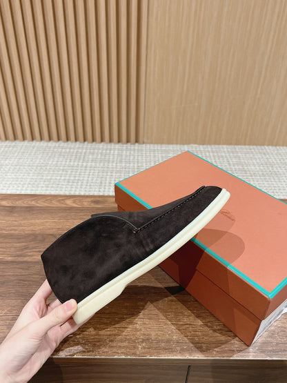 LP OPEN WALK LOAFERS CHARCOAL SUEDE