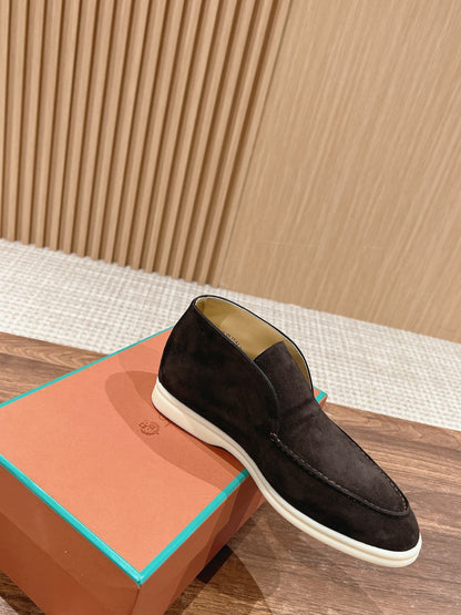 LP OPEN WALK LOAFERS CHARCOAL SUEDE