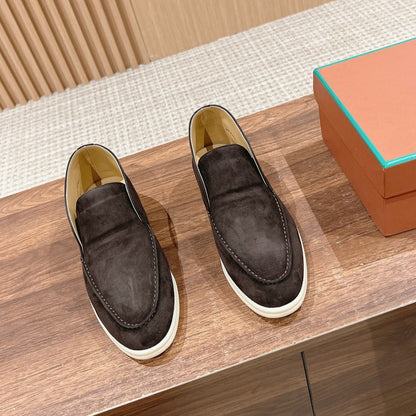 LP OPEN WALK LOAFERS CHARCOAL SUEDE