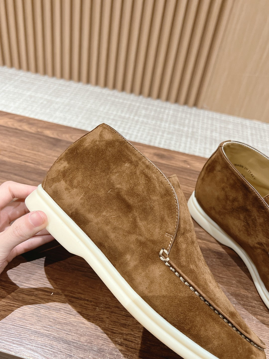 LP OPEN WALK LOAFERS SEPIA SUEDE