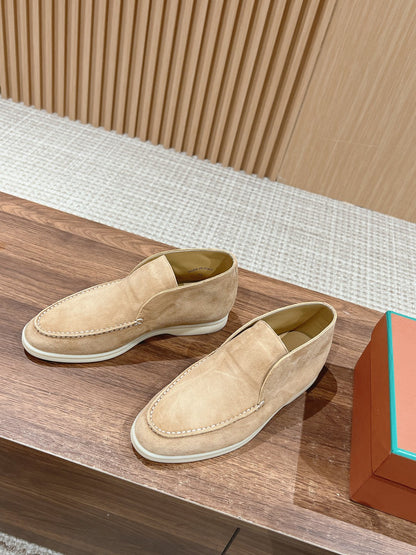 LP OPEN WALK LOAFERS CREAM SUEDE