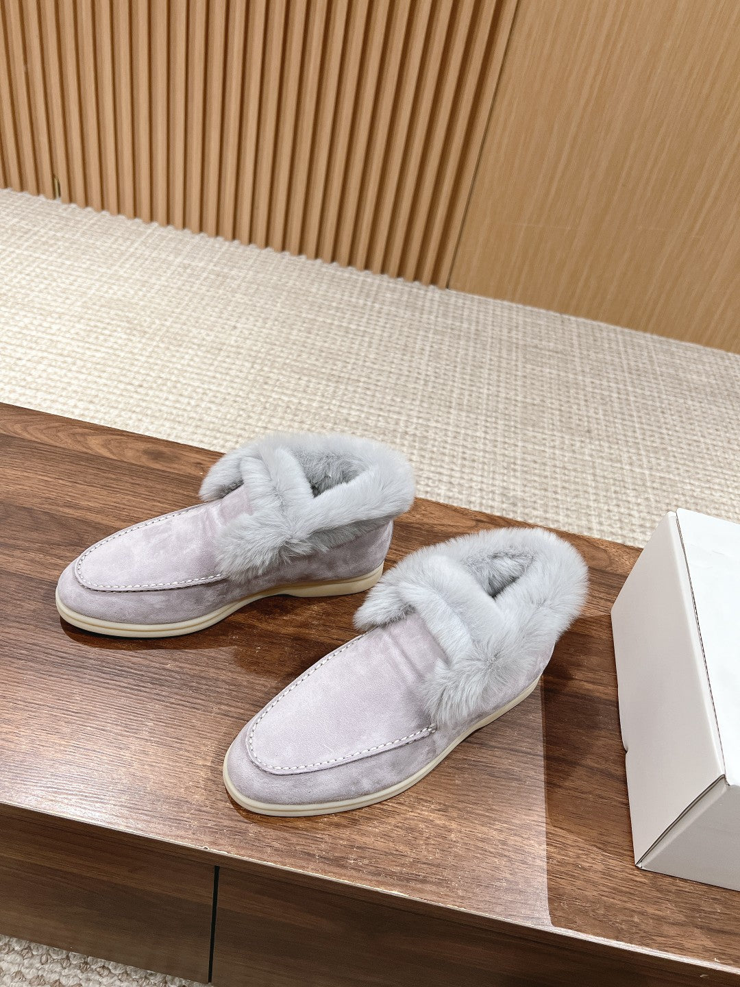 LP CLASSIC SUMMER CHARMS WALK LOAFERS BRIGHT GRAY CALFSKIN