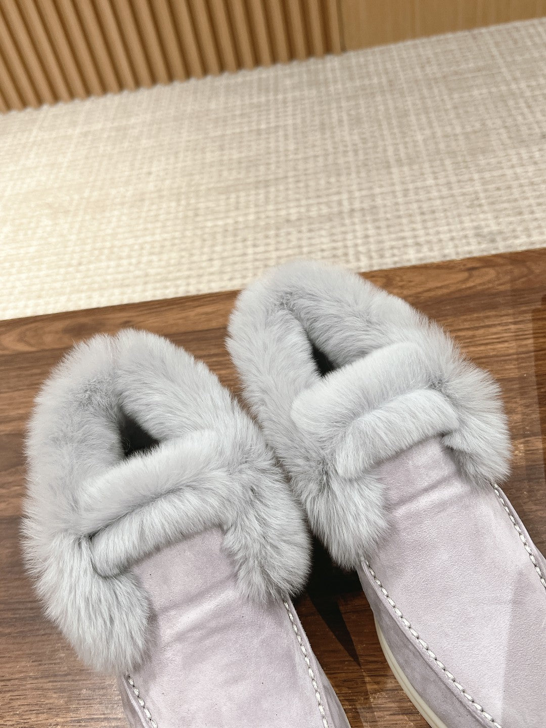 LP CLASSIC SUMMER CHARMS WALK LOAFERS BRIGHT GRAY CALFSKIN