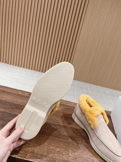 LP CLASSIC SUMMER CHARMS WALK LOAFERS KHAKI CALFSKIN