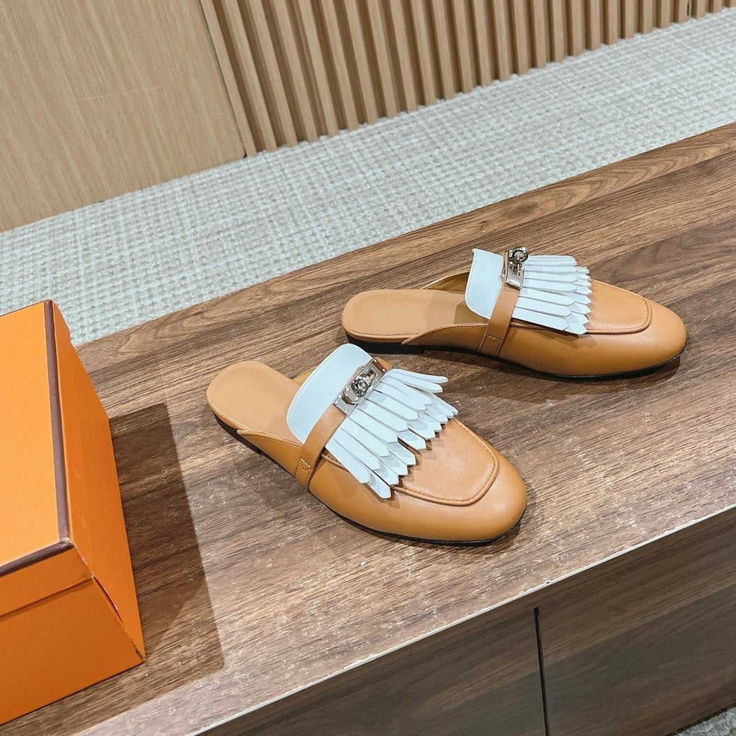 OZ Mule Fringed Bronze
