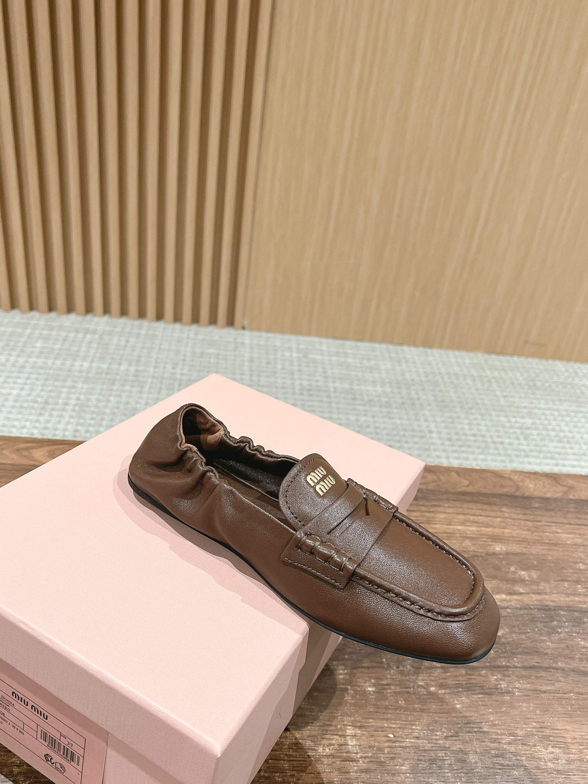NAPPA LOAFERS IN PECAN BROWN LAMBSKIN