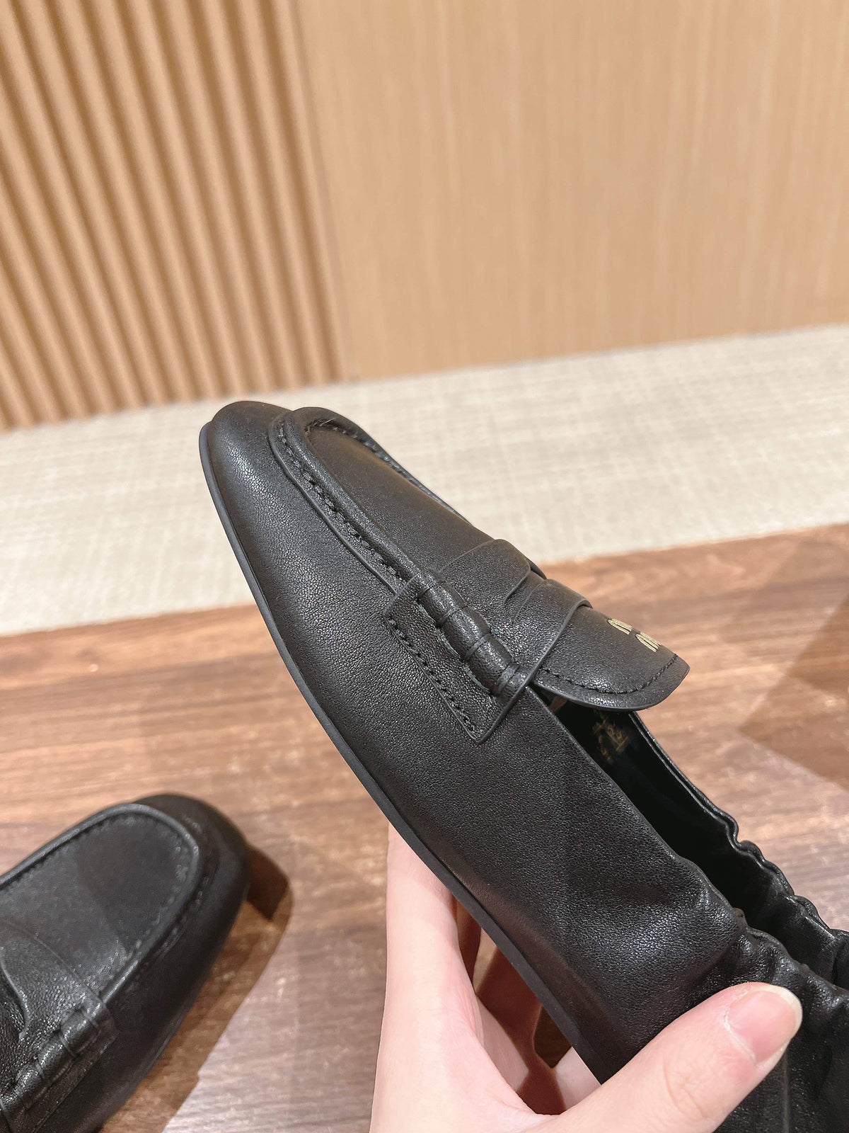 NAPPA LOAFERS IN BLACK LAMBSKIN