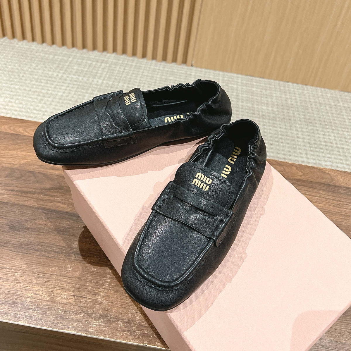 NAPPA LOAFERS IN BLACK LAMBSKIN