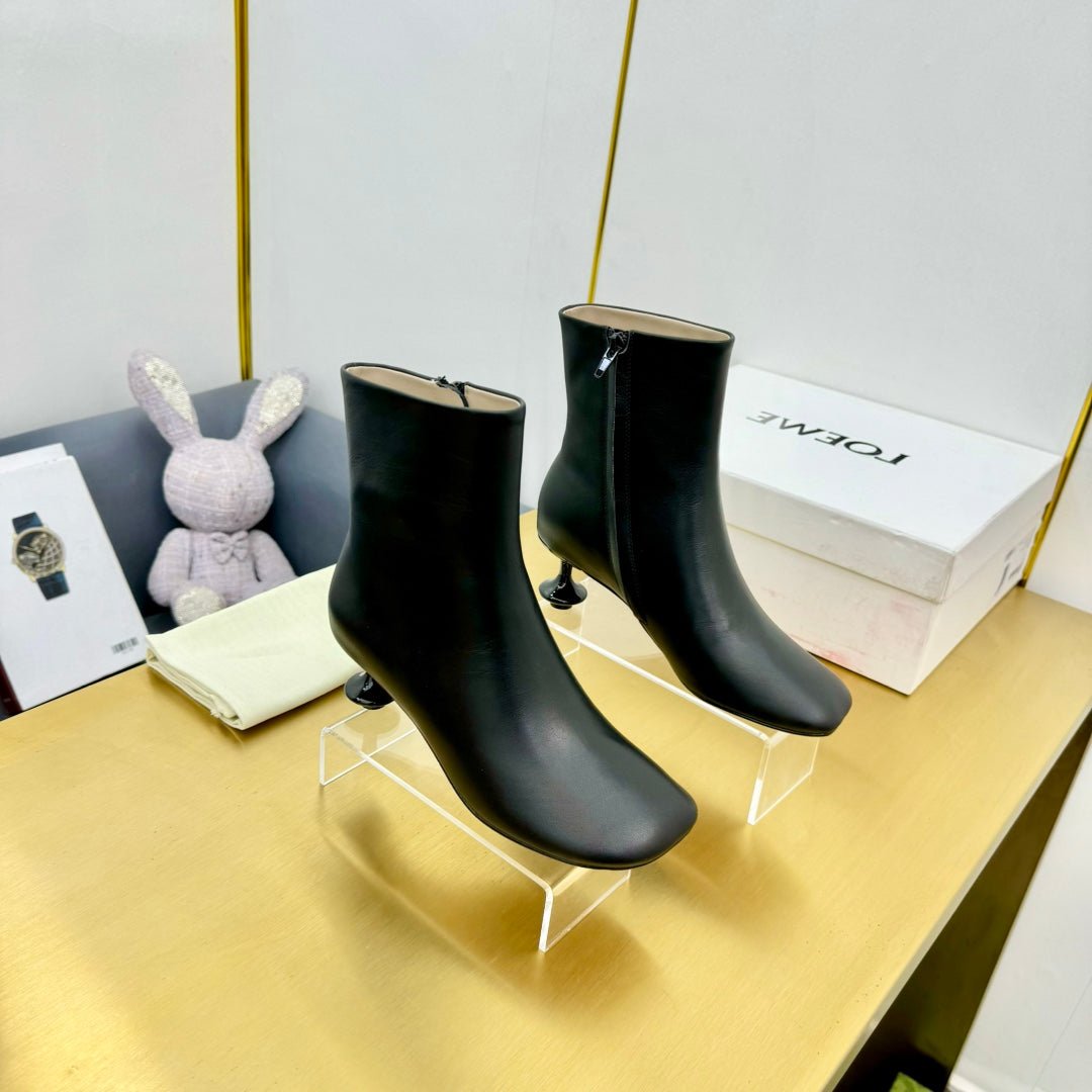 LW TOY ANKLE BOOTIE BLACK NAPPA LAMBSKIN