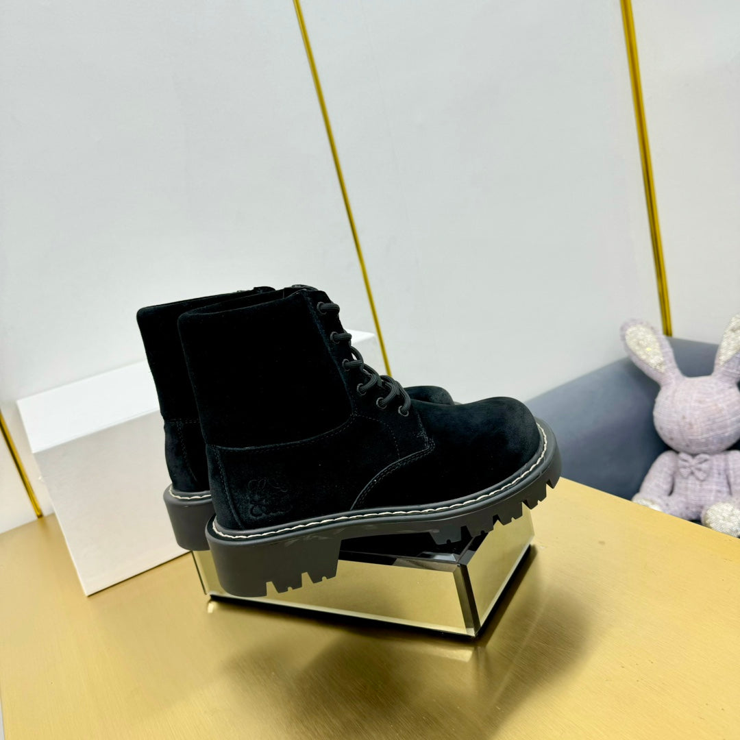 LW SIERRA COMBAT BOOT BLACK SUEDE