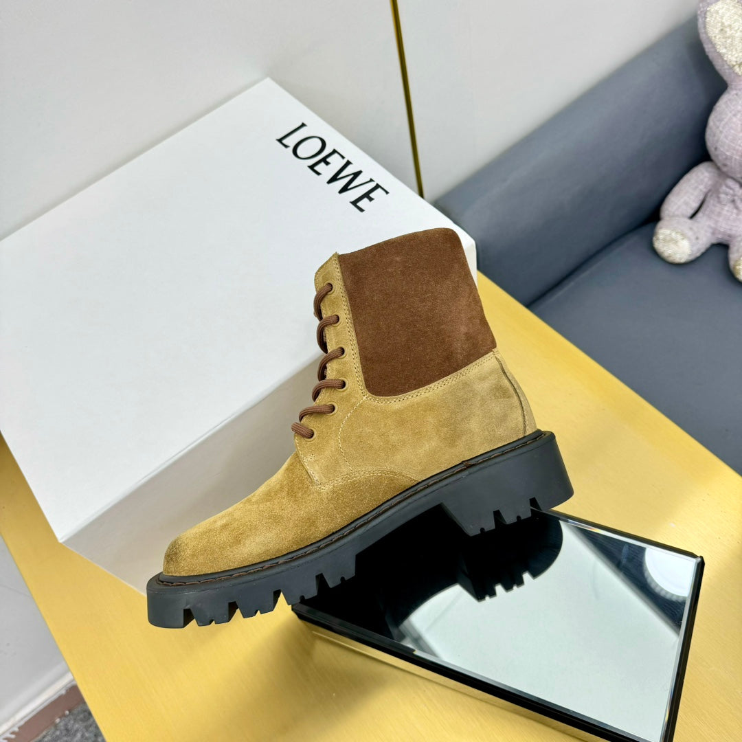 LW SIERRA COMBAT BOOT GOLD SUEDE