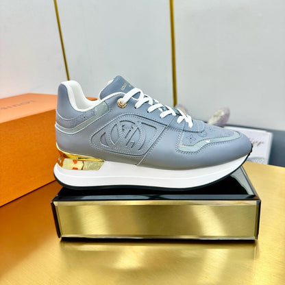 NEO RUN AWAY SNEAKER IN SHARK GRAY CALFSKIN