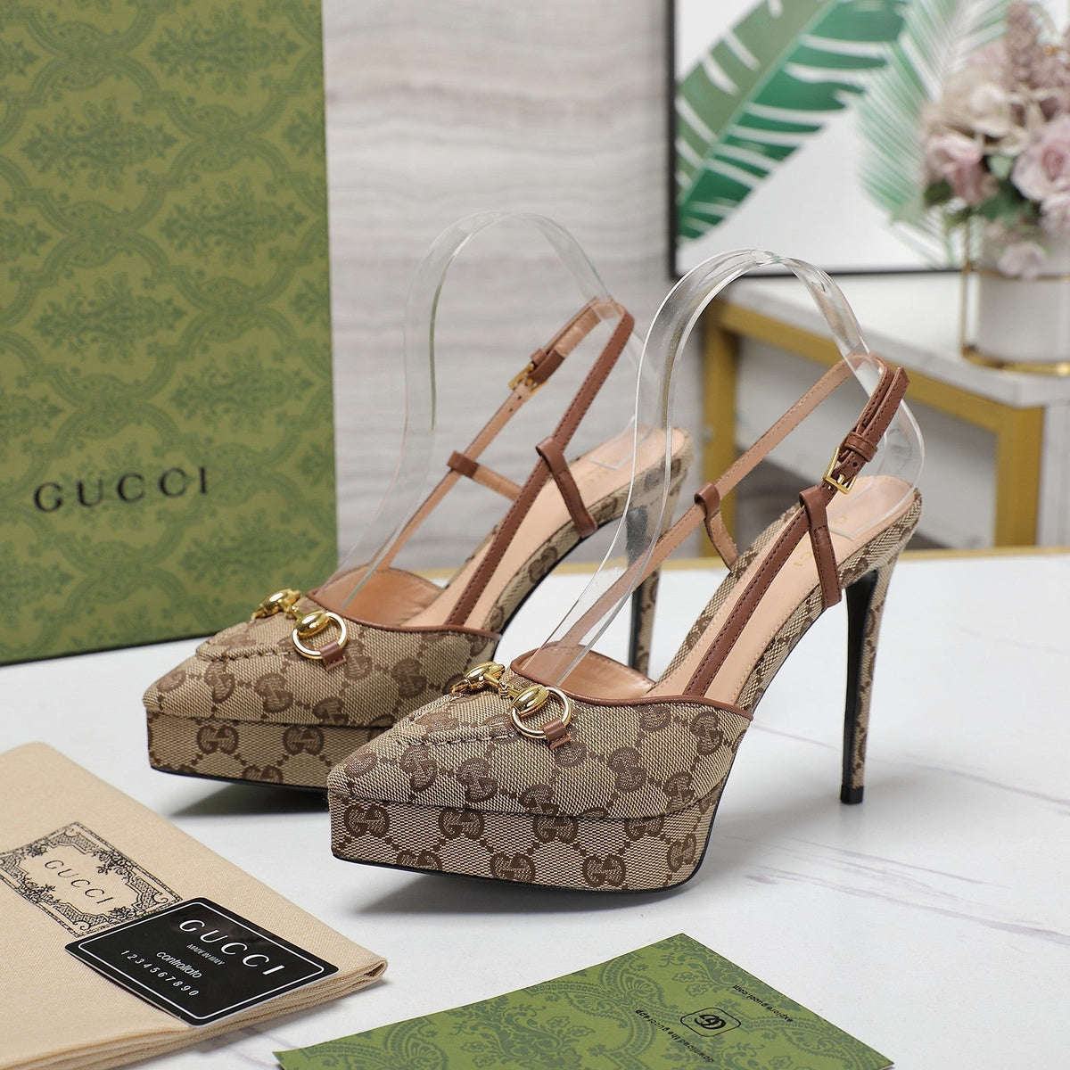 GG Valentino High heels Brown