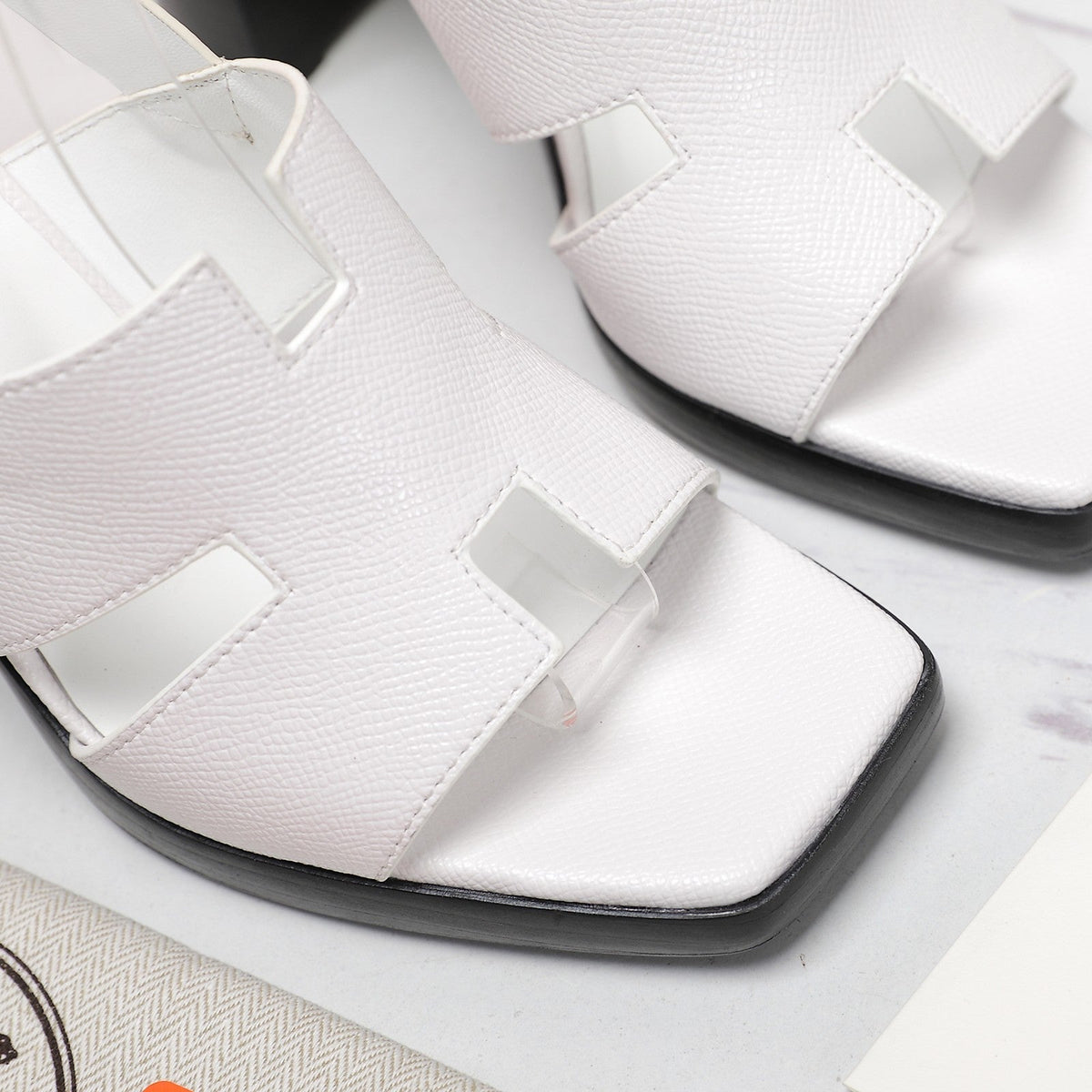 ERIS 95 SANDAL WHITE CALFSKIN