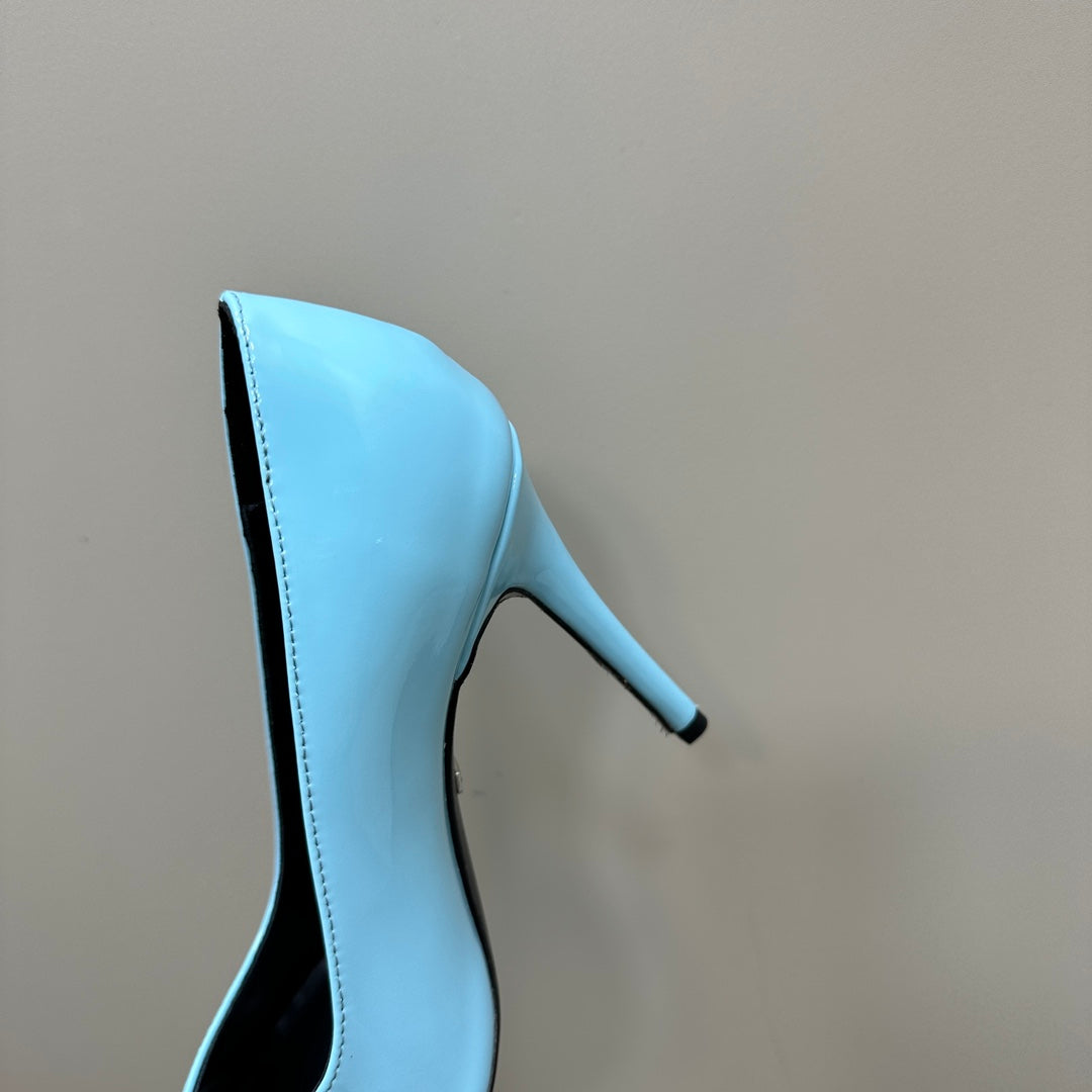GG 105 HIGH HEEL PUMP SKY LAMBSKIN