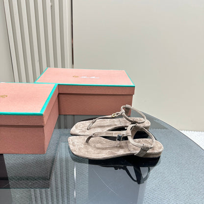 LP MINDIL SANDAL LIGHT BROWN SUEDE