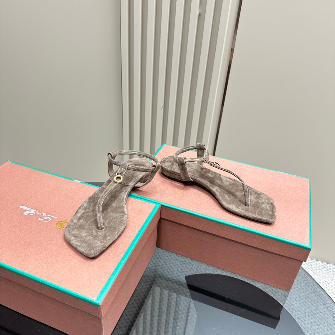 LP MINDIL SANDAL LIGHT BROWN SUEDE