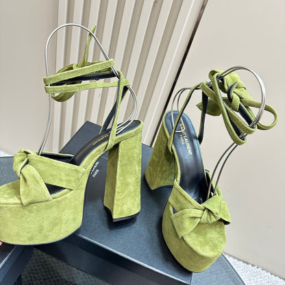 BIANCA PLATFORM SANDALS IN LIMERICK SUEDE