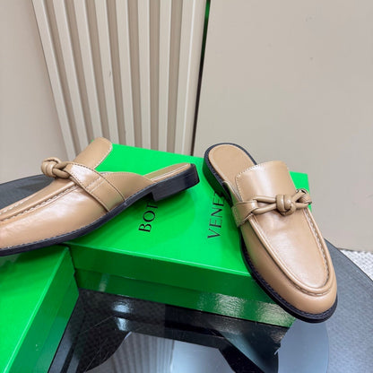 ASTAIRE MULE IN LIGHT BROWN CALFSKIN