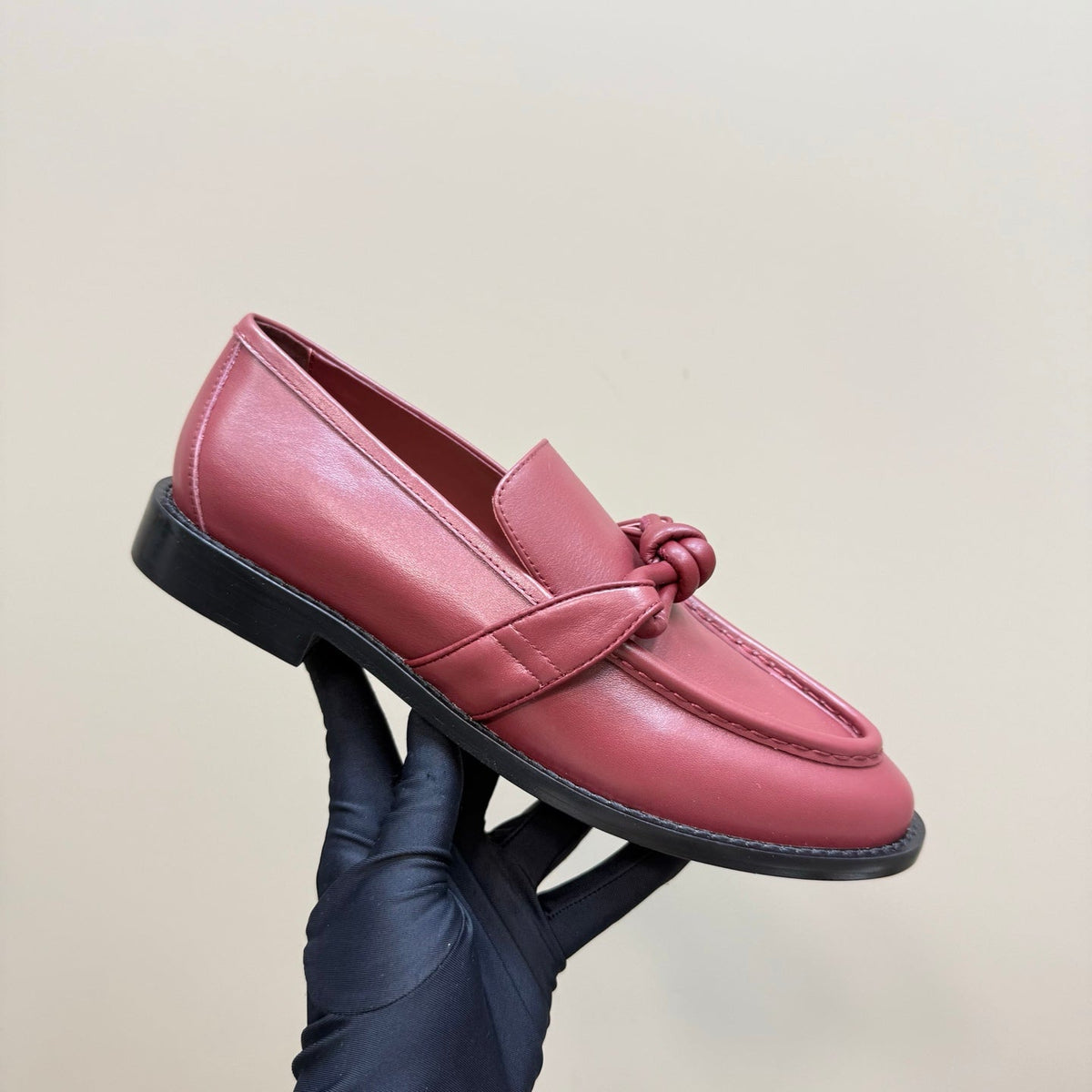 ASTAIRE LOAFER IN BERRY RED CALFSKIN