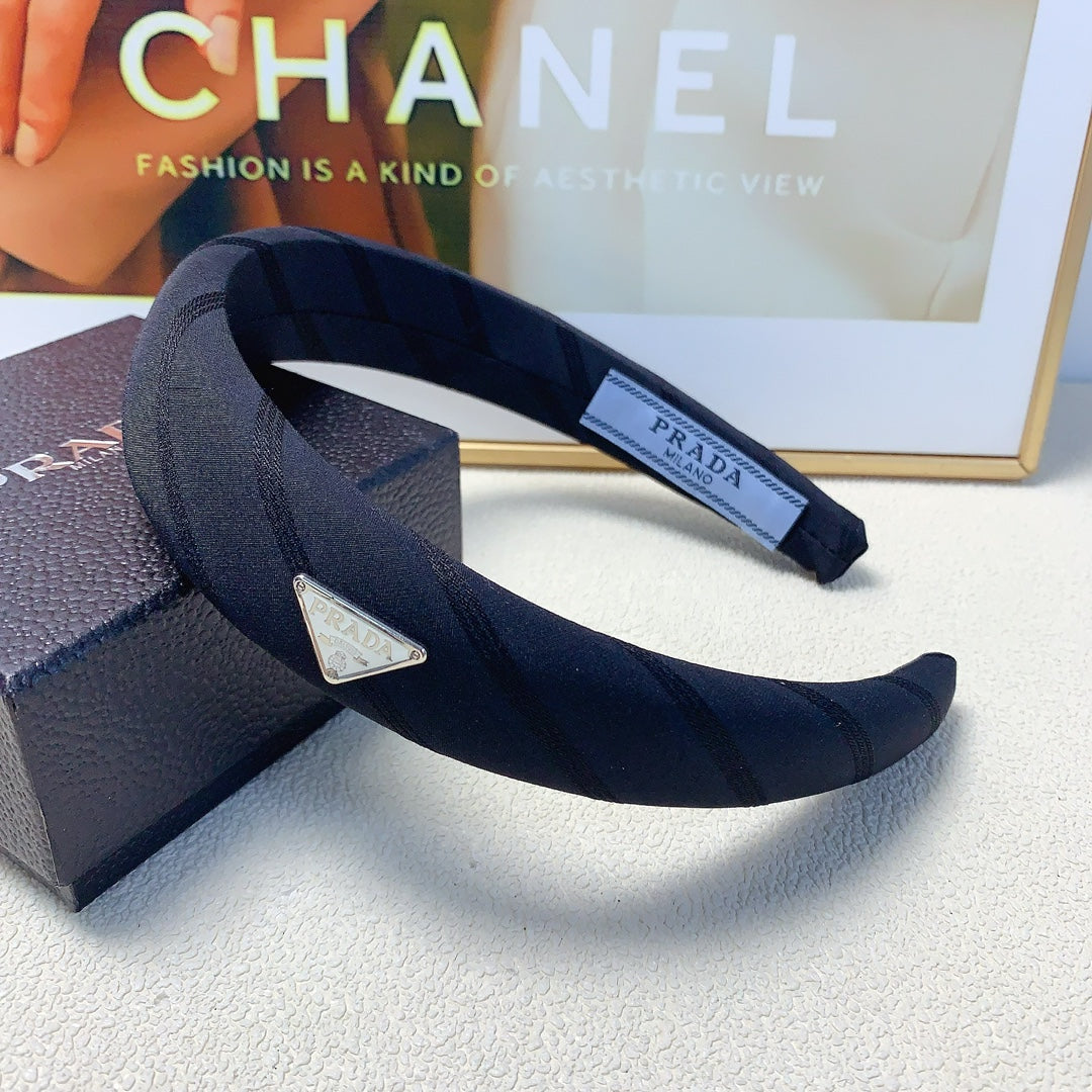 THICH HAIRBAND IN BLACK COTTON 232294