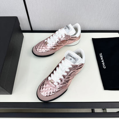 SPORTS SHOES IN GLOSSY COPPER CALFSKIN