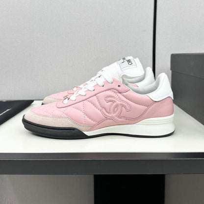 SPORTS SHOES IN LIGHT PINK CALFSKIN