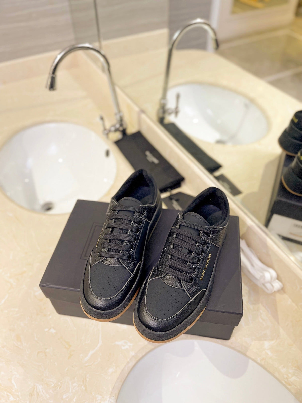SL SL/61 SNEAKERS BLACK CALFSKIN