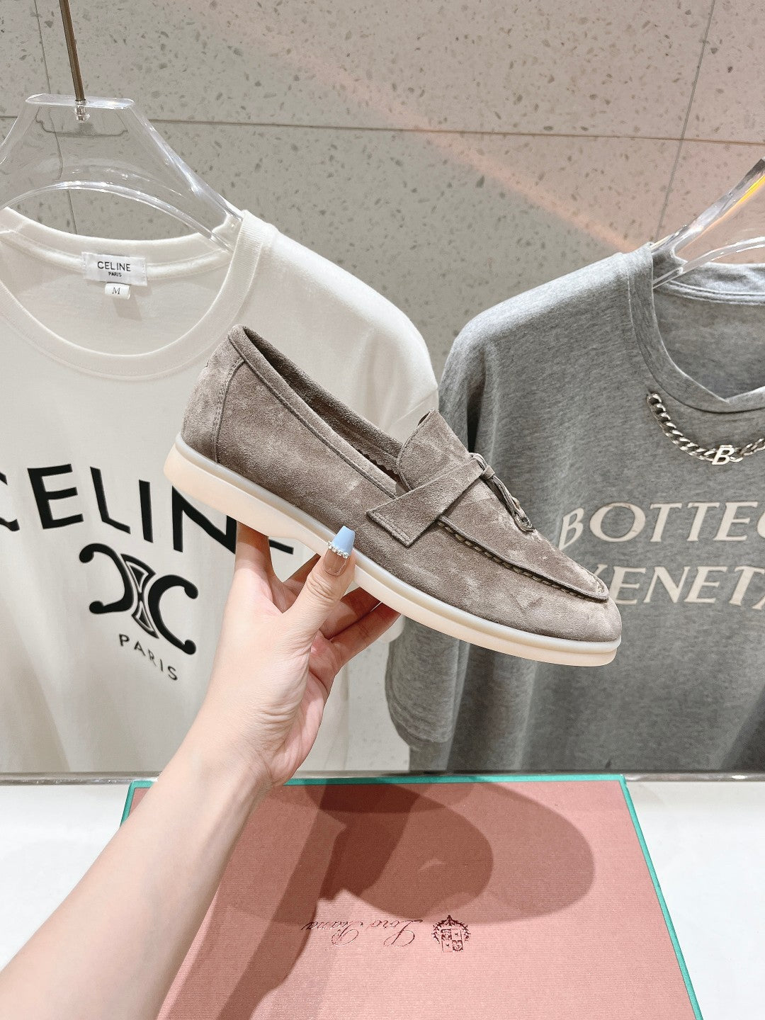 LP SUMMER CHARMS WALK LOAFERS GRAY SUEDE