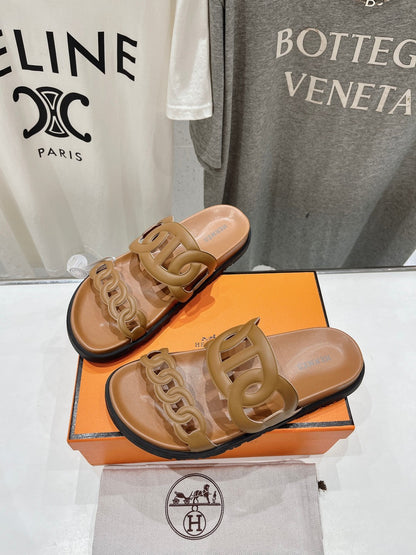 EXTRA SANDAL CARAMEL CALFSKIN