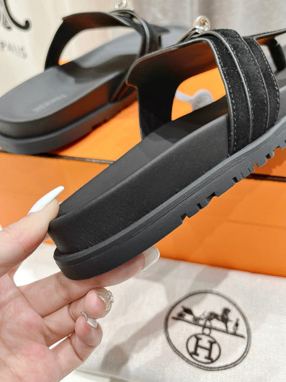 EMPIRE SANDAL BLACK SUEDE