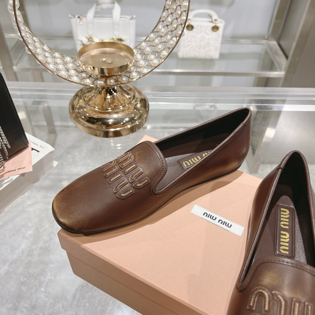 SLIP-ON SHOES CHOCOLATE COWHIDE