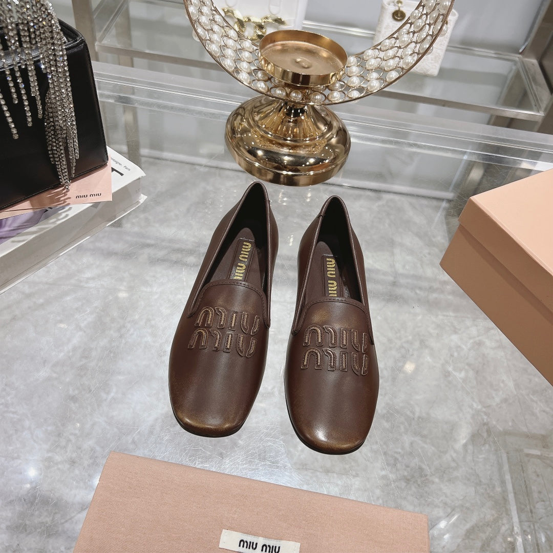 SLIP-ON SHOES CHOCOLATE COWHIDE