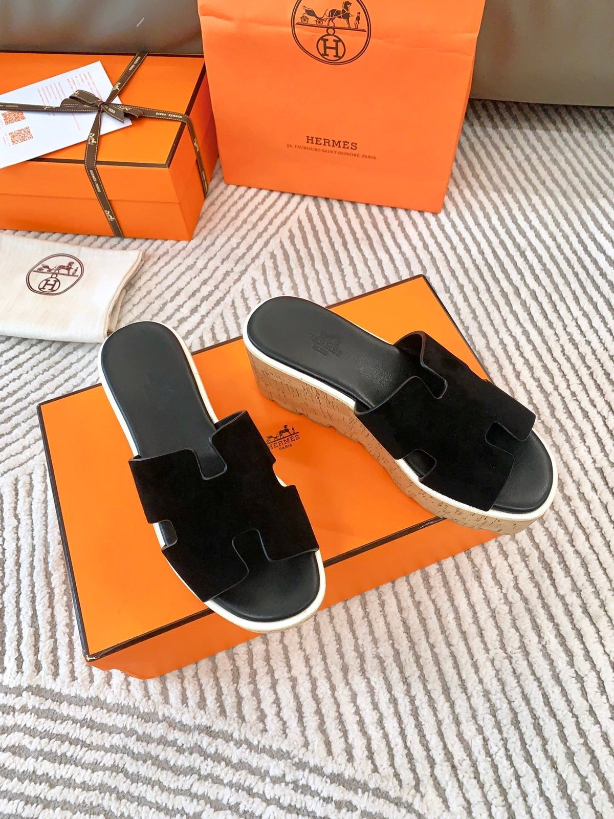 EZE 65 SANDAL BLACK SUEDE
