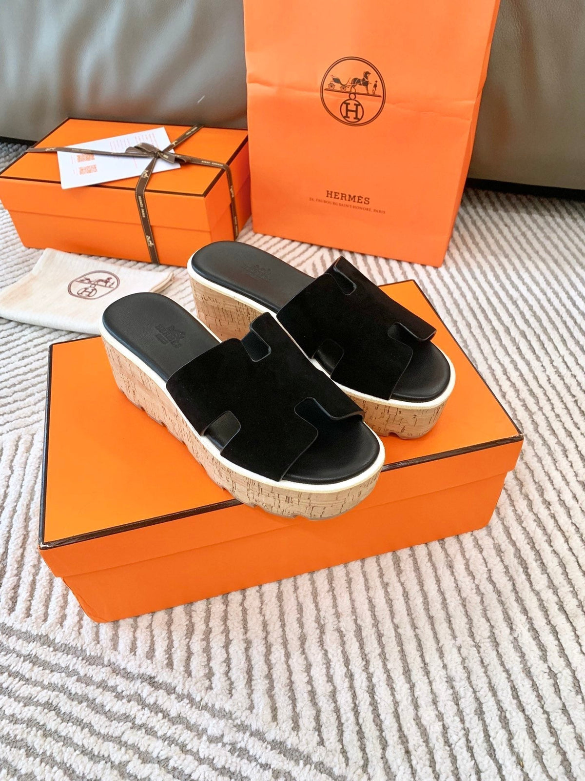 EZE 65 SANDAL BLACK SUEDE